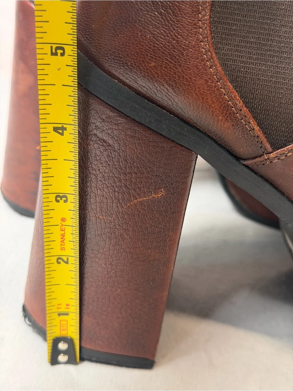 Shock Vintage 70's Inspired Platform Shoes Brown Women's Size EU 37 US 6.5-7